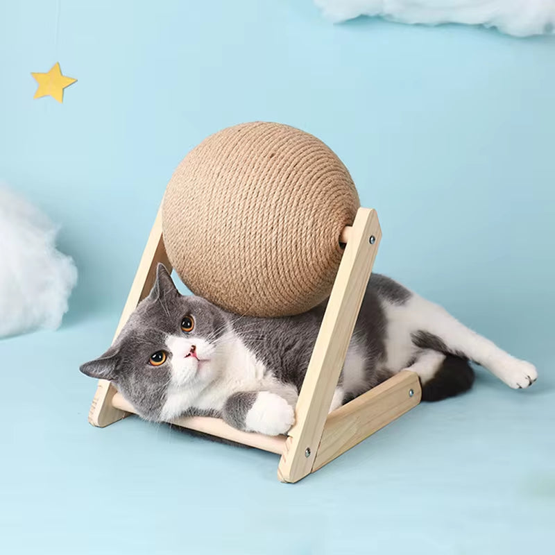 Ultimate Cat Scratching Ball Toy - Sisal Rope Paw Grinding Board for Happy, Healthy Cats!