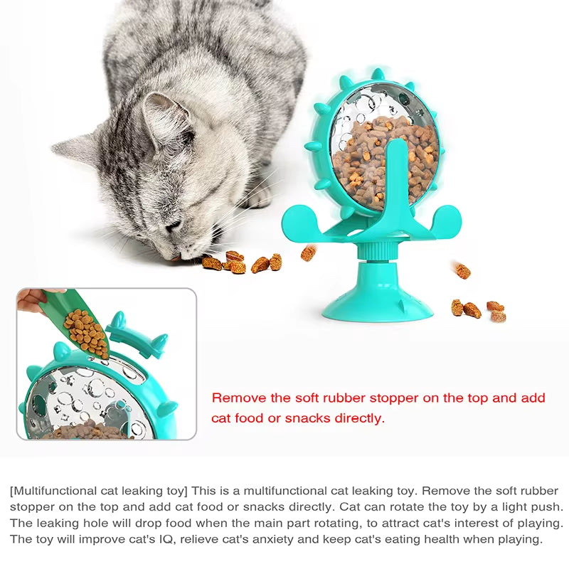 Interactive Treat Dispensing Toy for Cats and Small Dogs