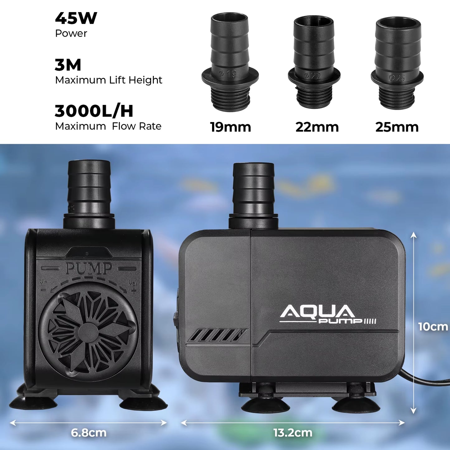 Professional Submersible Water Pump for Aquatic Environments: Pool, Pond, Aquarium, and Fountain Applications
