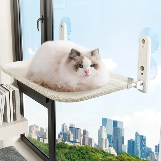 Foldable Cat Hammock for Windowsill - Breathable Cloth Bed for Cats up to 10KG - Cat Accessories and Supplies