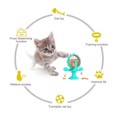 Interactive Treat Dispensing Toy for Cats and Small Dogs