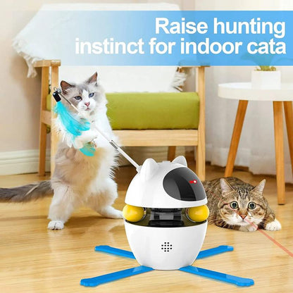 4-in-1 Interactive Cat Toy Set - Feather, Laser & Ball Toys for Endless Fun!