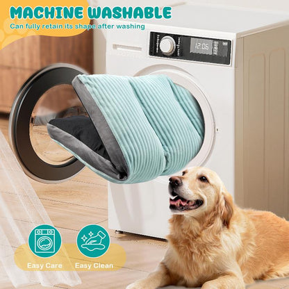 Luxurious Large/XL Dog Bed - Washable Flannel Cover, Super Soft & Comfy Anti-Slip Sleeping Mat for Ultimate Pet Comfort
