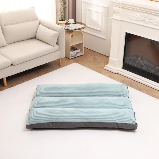 Luxurious Large/XL Dog Bed - Washable Flannel Cover, Super Soft & Comfy Anti-Slip Sleeping Mat for Ultimate Pet Comfort